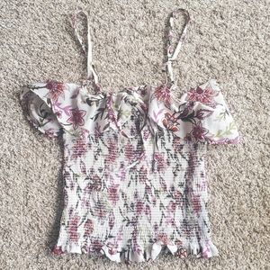3/$20 Floral Mind Code Top Size Small